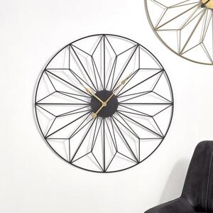 Black and Gold Geo Wall Clock