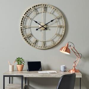 Antique Metal Skeleton Wall Clock