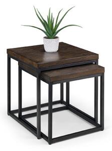 Brooklyn Nesting Side Tables, Dark Oak