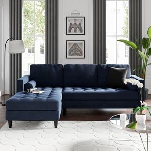 Zoe Velvet Corner Chaise