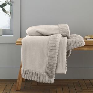 Catherine Lansfield Faux Velvet 150cm x 200cm Throw Blanket