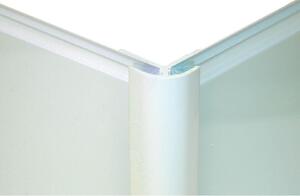Zenolite Colour Matched PVC External Corner - Splashback Profile - 1250mm - Glacier