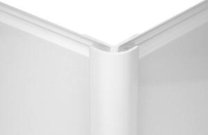 Zenolite Colour Matched PVC External Corner - Splashback Profile - 1250mm - White