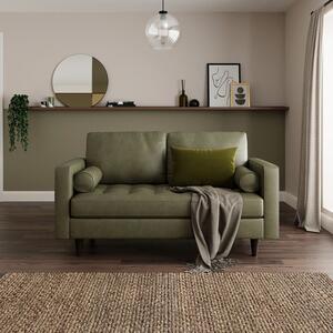 Zoe Distressed Faux Leather 2 Seater Sofa