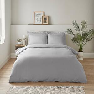 Super Soft Microfibre Plain Duvet Cover and Pillowcase Set