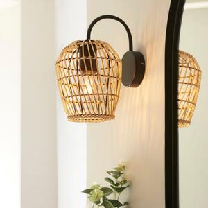 Kirra Bathroom Faux Rattan Wall Light