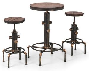 Rockport Round Bar Table with 2 Stools