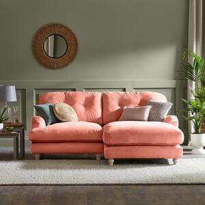 Martha Vintage Velvet Corner Chaise