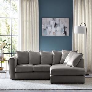 Blake Opulent Velvet Curved Quilted Arm Corner Sofa
