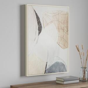 Natural Pebble Framed Canvas