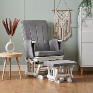 Obaby Deluxe Reclining Glider Chair and Stool