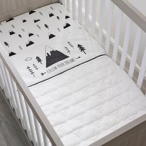 Ickle Bubba Mono Mountains 2.5 Tog Cot Quilt