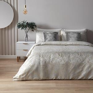 Paoletti Marble Oyester Duvet Cover & Pillowcase Set