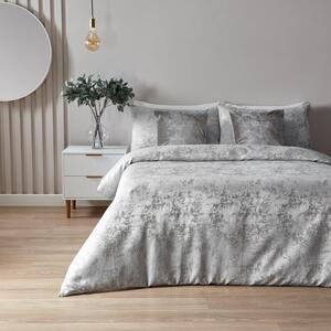 Paoletti Symphony Silver Duvet Cover & Pillowcase Set