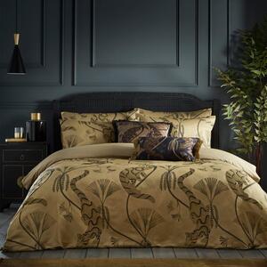 Paoletti Moondusk Gold Duvet Cover & Pillowcase Set