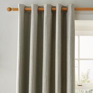 Churchgate Herringbone Stripe Eyelet Curtains