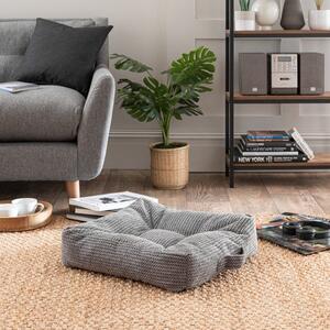 Jenson Stitched Floor Cushion Charcoal