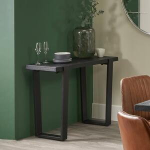 Pacific Mashu Console Table, Black Mango Wood