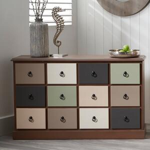 Pacific Loft 12 Drawer Sideboard, Pine