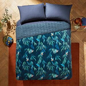 Kingfisher Peacock Bedspread