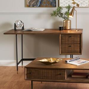 Pacific Arte Desk, Dark Acacia Wood