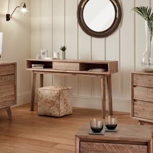 Pacific Kalmar 1 Drawer Dressing Table, Natural Acacia