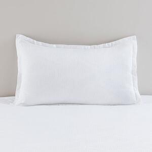 Croston Waffle White Oxford Pillowcase