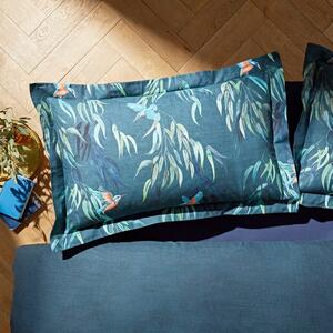 Kingfisher Oxford Pillowcase Peacock