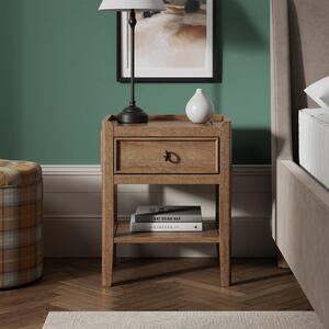 Portland 1 Drawer Bedside Table, Mango Wood