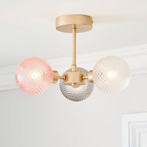Elodie 3 Light Semi Flush Ceiling Light