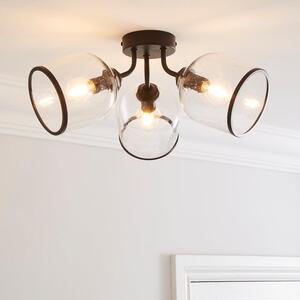 Lenny 3 Light Semi Flush Ceiling Light