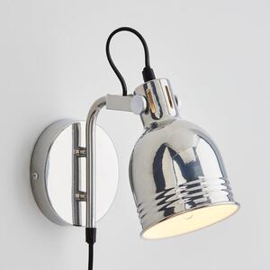 Issac Chrome Effect Plug In Wall Light