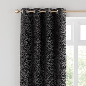 Animal Cut Velvet Eyelet Curtains