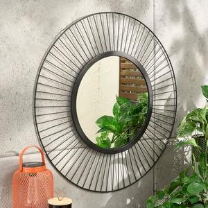 Wire Round Indoor Outdoor Wall Mirror