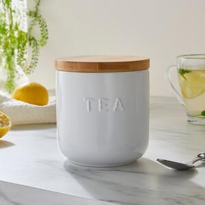 Ceramic Tea Canister White