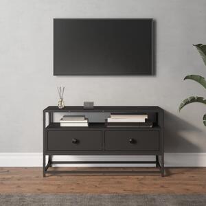 TV Cabinet Black 80x35x45 cm Engineered Wood