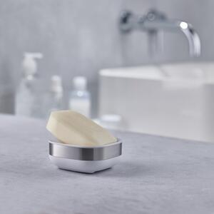 Joseph Joseph Slim Steel Soap Dish White