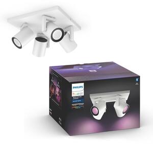Philips HUE Argenta 4 Light Smart LED Flush Spotlight