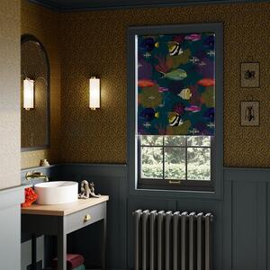 Reef Teal Blackout Roller Blind