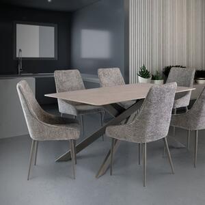 Camilla 6 Seater Dining Table, Sintered Stone