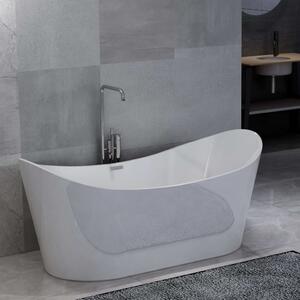 Freestanding Bathtub White Acrylic 204 L