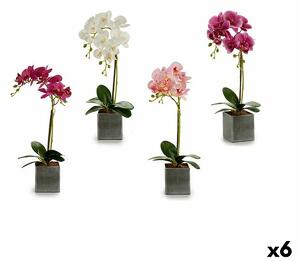 Decorative Flower Orchid Plastic 14 x 51 x 18 cm (6 Units)