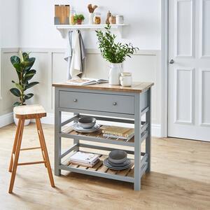 Olney Compact Kitchen Island, Grey