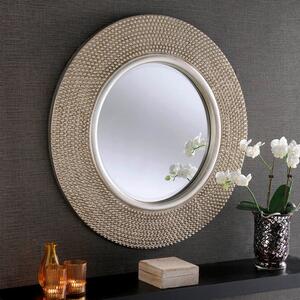 Yearn Round Beaded Wall Mirror