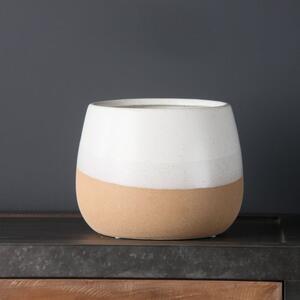 Two Tone Curved Plant Pot