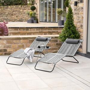 Set of 2 Rio Rattan Sun Loungers