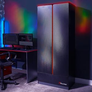 X Rocker Carbon Tek Wardrobe with Neo Fibre LED