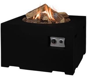 Happy Cocooning Black Small Square Fire Pit