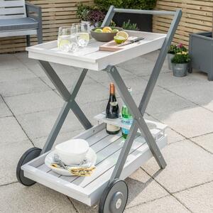 Florenity Grigio Grey Tea Trolley