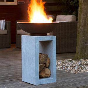 Fire Pit & Square Console Cement